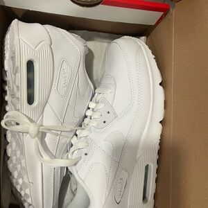 Nike Air Max 90 LTR White Silver Shoes
